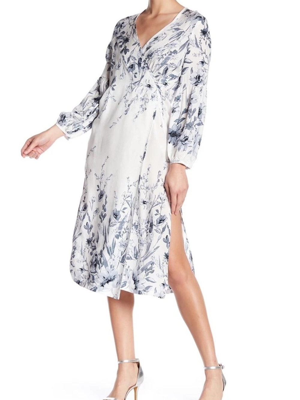 Anama USA Unlined Floral Wrap Dress Size S